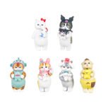 Fushan Cat Shark Cat Blind Box Figurine Anime Doll Fish Monster Cat Costume Cute Cartoon Ornament Decoration Cross-Border