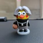 Chicken You're So Beautiful Figurine Cai Xukun IKUN Doll Little Blackie Parody KunKun Creative Doll Model Car Ornament - Image 4